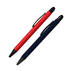 AMS-PN-42  - Rubberized pens with Stylus - Al Masam Stationery LLC