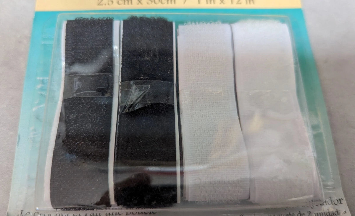 elcro Fabric Tape (Shakshak) – Reusable Black & White Fastening Tape