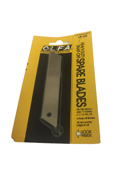 Olfa Heavy Duty Spare Blades Pack of 6pcs - Al Masam Stationery LLC