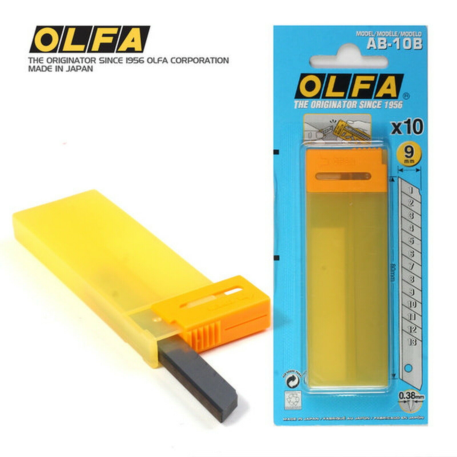 Olfa AB-10B Standard Spare Blades Paak of 10pcs - Al Masam Stationery LLC