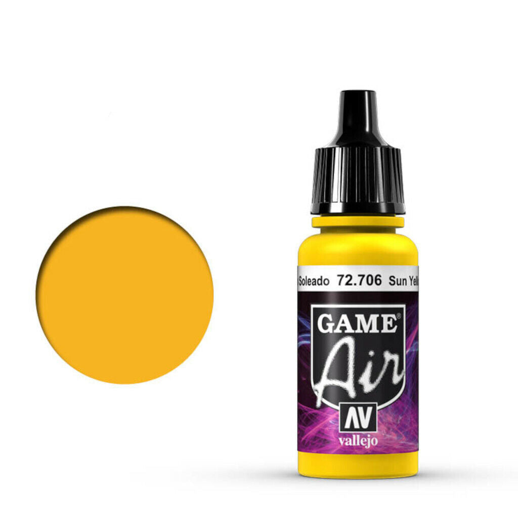 Vallejo GAME AIR 706-17ML. SUN YELLOW - Al Masam Stationery LLC Main image