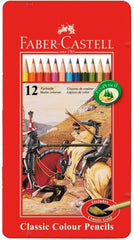 Colour Pencil Fabercastell Metal Tin 12 Colours - Al Masam Stationery LLC