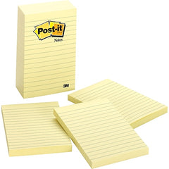 Post It 3M 660-5pk 4x6 inches Lined Notepad