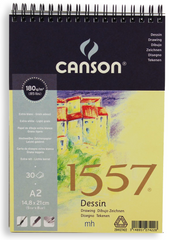 CANSON 1557 SPIRAL DRAWING PAD A2 180 GSM 30 SHEETS - Al Masam Stationery LLC