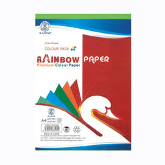 SADAF RAINBOW PAPER A4 10 COLOR -PD-93 - (50 Sheets) - Al Masam Stationery LLC