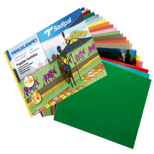SADIPAL Hobby & Crafts Paper Set-22 Sheets-32x24cm - Al Masam Stationery LLC Main image