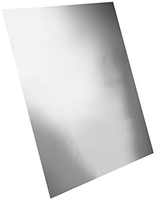 SADIPAL Aluminium Card Board Colour Sheet-225 GMS-Silver Matt 10SH/PK, - Al Masam Stationery LLC Main image