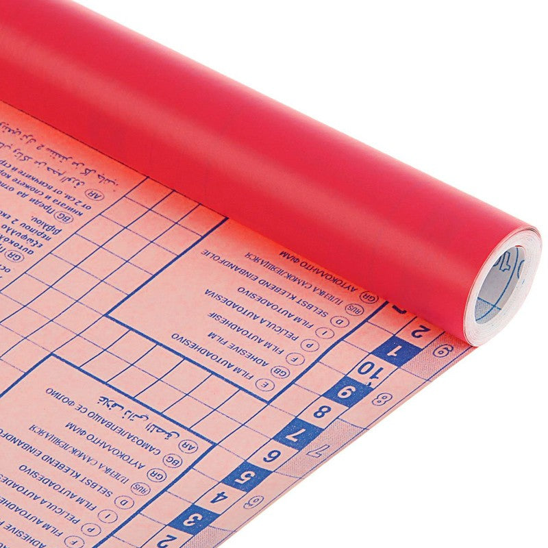 SADIPAL Coloured Self Adhesive Film-100 microns-0.5x3m-Red - Al Masam Stationery LLC Main image