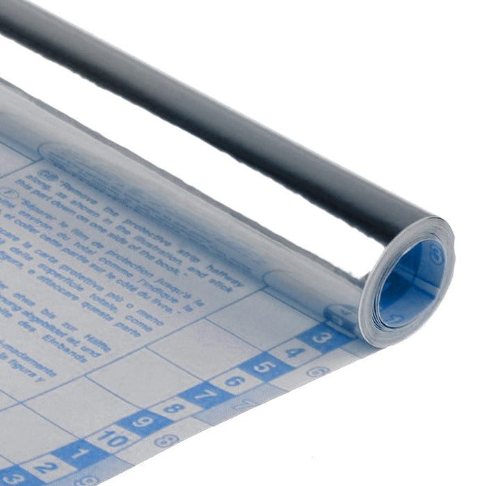 SADIPAL Coloured Self Adhesive Film-100 microns-0.5x3m-Silver Gloss - Al Masam Stationery LLC