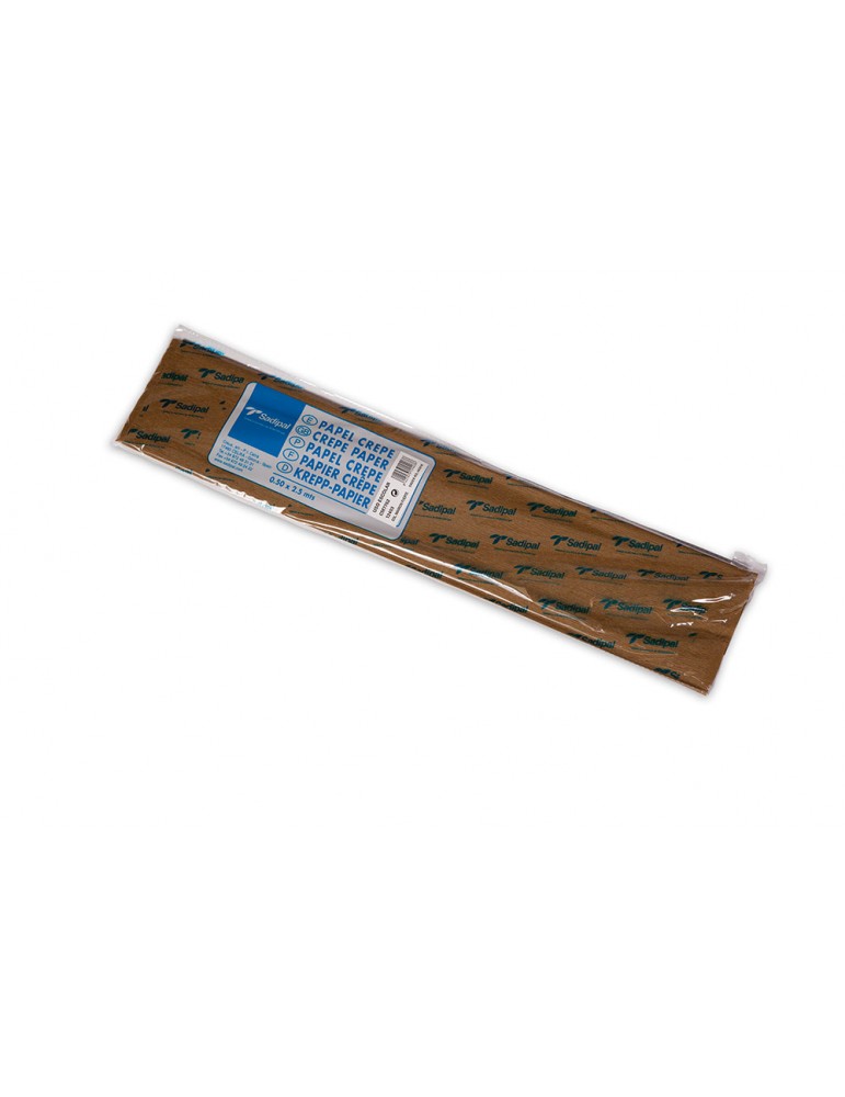 SADIPAL Crepe Paper Roll-32GMS-0.5x2.5m-Brown Dark - Al Masam Stationery LLC