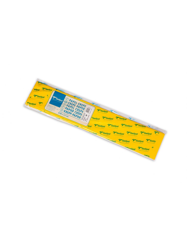 SADIPAL Crepe Paper Roll-32GMS-0.5x2.5m-Canary Yellow - Al Masam Stationery LLC