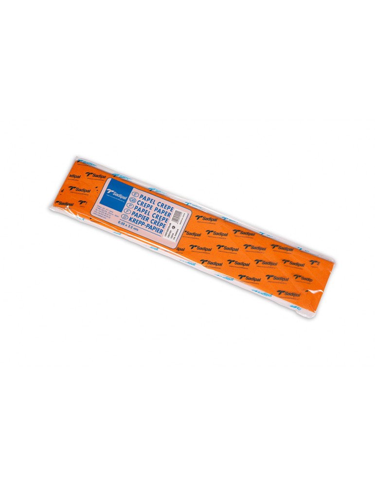 SADIPAL Crepe Paper Roll-32GMS-0.5x2.5m-Orange - Al Masam Stationery LLC