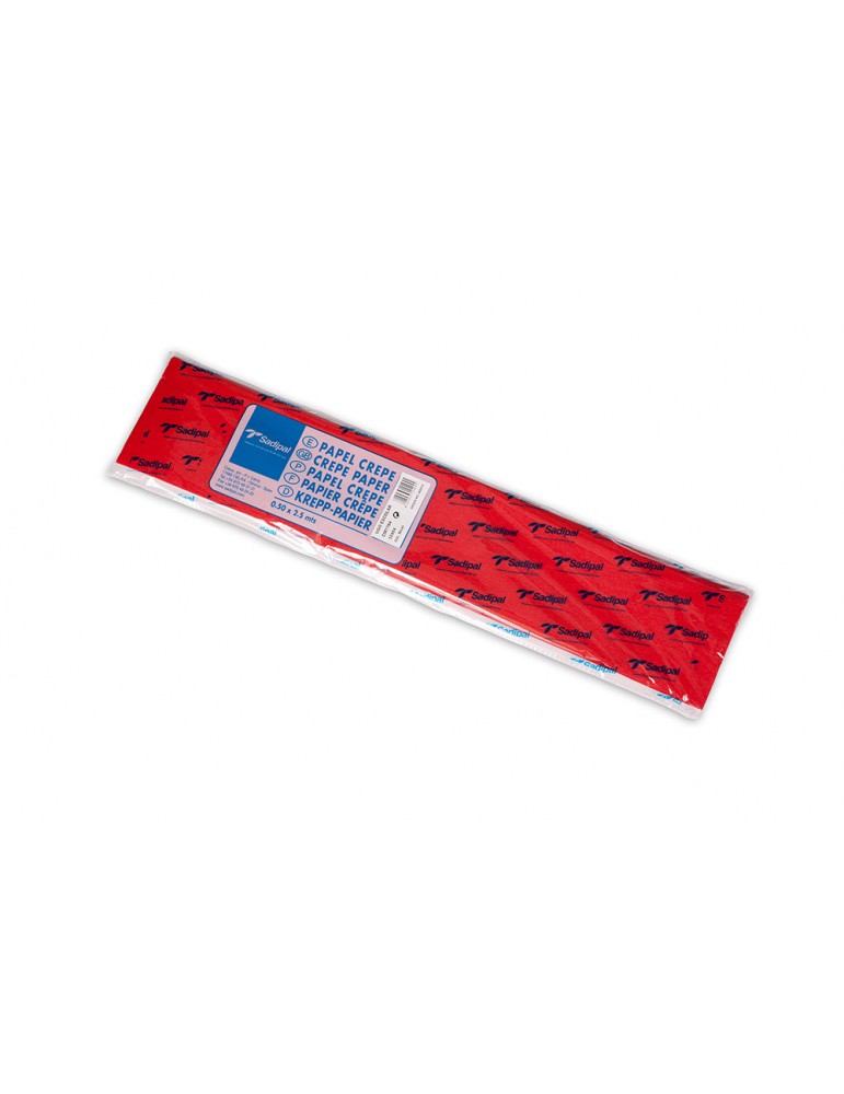 SADIPAL Crepe Paper Roll-32GMS-0.5x2.5m-Red - Al Masam Stationery LLC