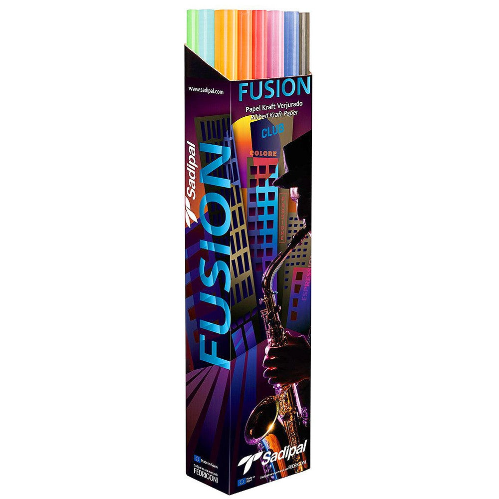 SADIPAL Display Craft Ribbed Paper Fusion Range-High Resistant-65GM-1x3m - Al Masam Stationery LLC Main image