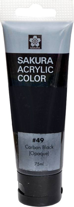 SAKURA ACRYLIC 75ML CARBON BLACK - Al Masam Stationery LLC Main image