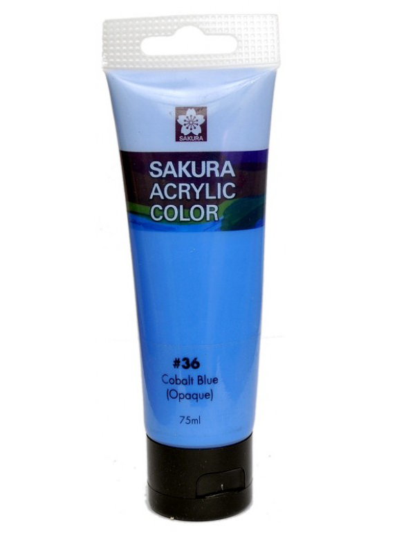 SAKURA ACRYLIC 75ML COBALT BLUE - Al Masam Stationery LLC Main image