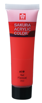 SAKURA ACRYLIC 75ML DARK RED - Al Masam Stationery LLC