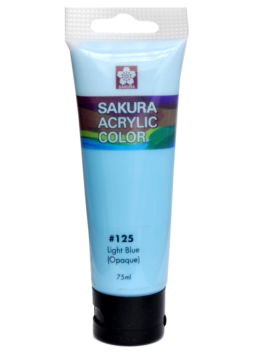 SAKURA ACRYLIC 75ML LIGHT BLUE - Al Masam Stationery LLC Main image