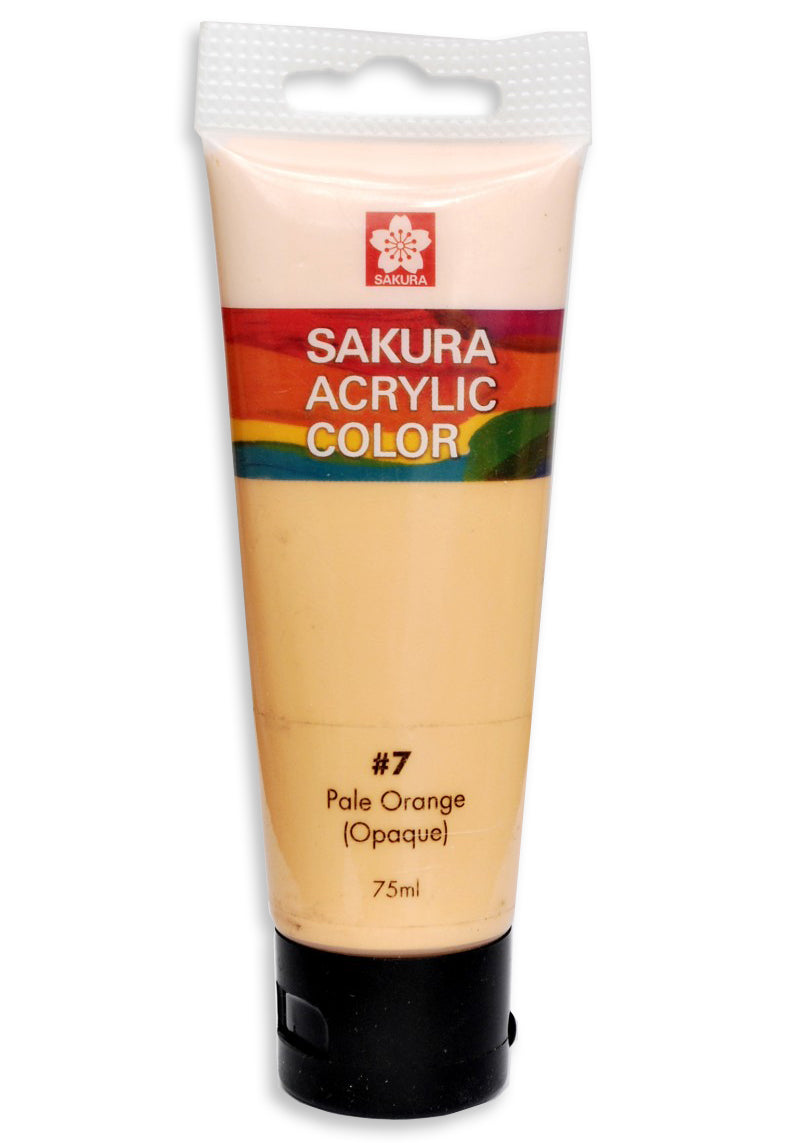 SAKURA ACRYLIC 75ML PALE ORANGE - Al Masam Stationery LLC Main image
