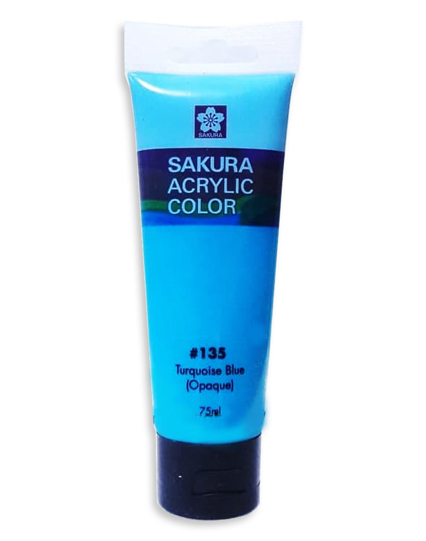 SAKURA ACRYLIC 75ML TORQUES BLUE - Al Masam Stationery LLC Main image