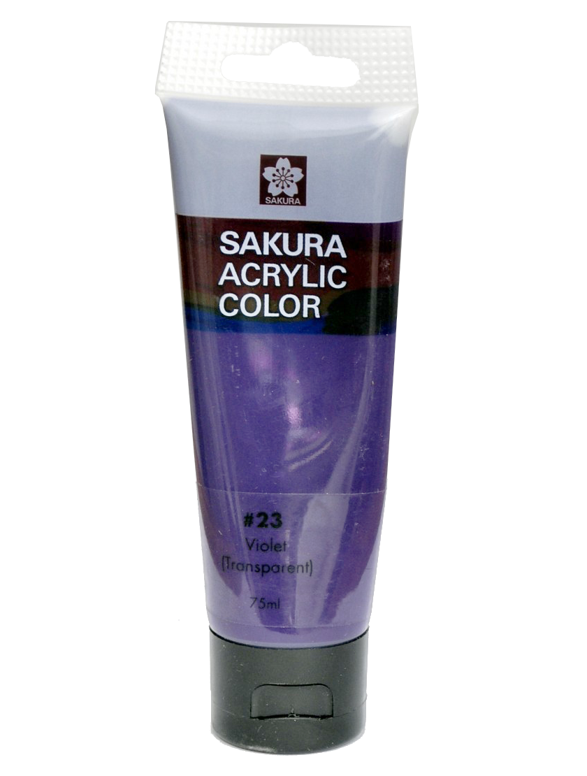 SAKURA ACRYLIC 75ML VIOLET - Al Masam Stationery LLC Main image