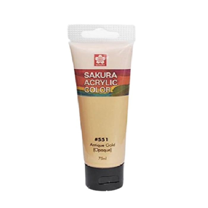 Sakura Acrylic Color Tube - Antique Gold - Al Masam Stationery LLC Main image