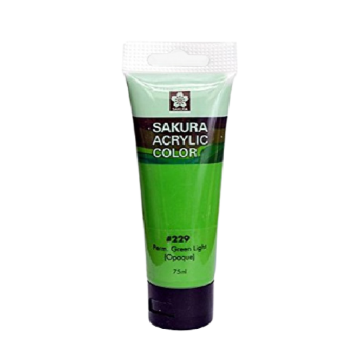 Sakura Acrylic Color Tube - Perm Green Light - Al Masam Stationery LLC Main image