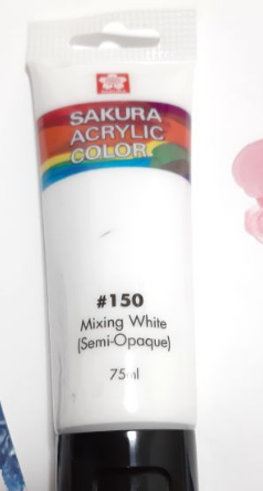 Sakura Mixing White Acrylic Paint 75ml - Al Masam Stationery LLC Main image
