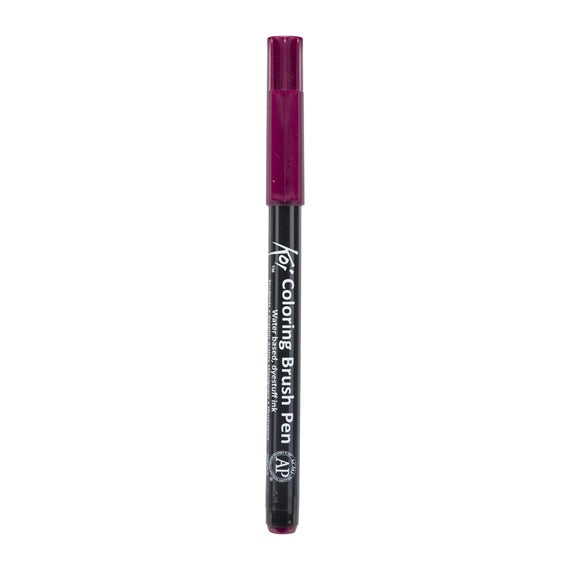 Koi Colouring Brush Pen Burgundy - Al Masam Stationery LLC Main image