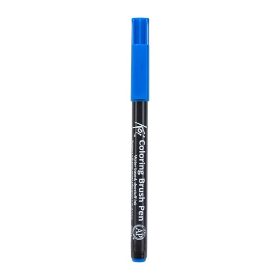 Koi Colouring Brush Pen Cerulean Blue - Al Masam Stationery LLC Main image