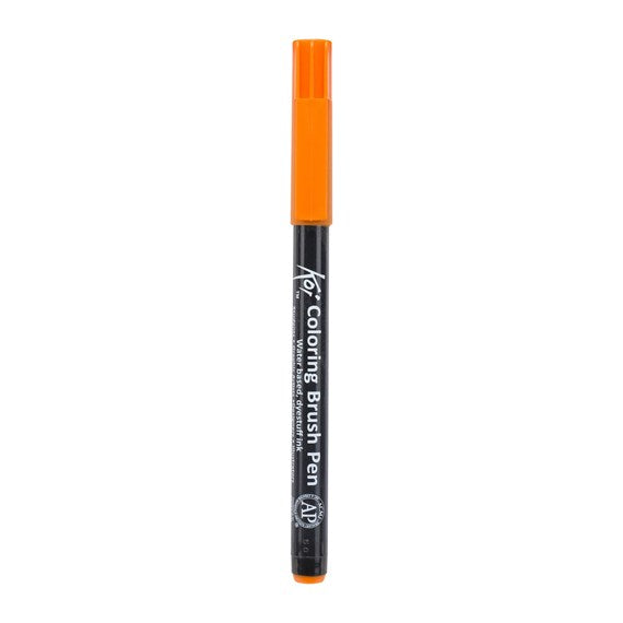 Koi Colouring Brush Pen Orange - Al Masam Stationery LLC Main image