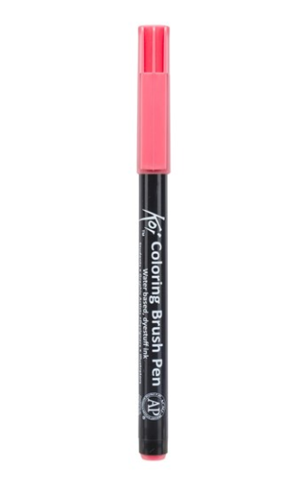 Koi Colouring Brush Pen Salmon Pink - Al Masam Stationery LLC Main image