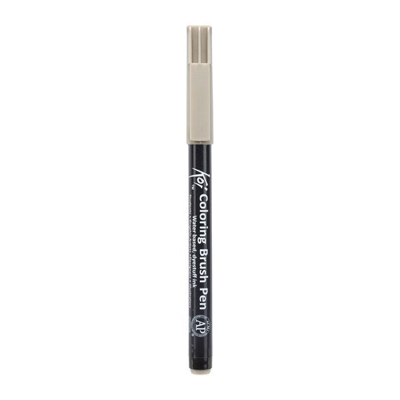 Koi Colouring Brush Pen Warm grey - Al Masam Stationery LLC Main image