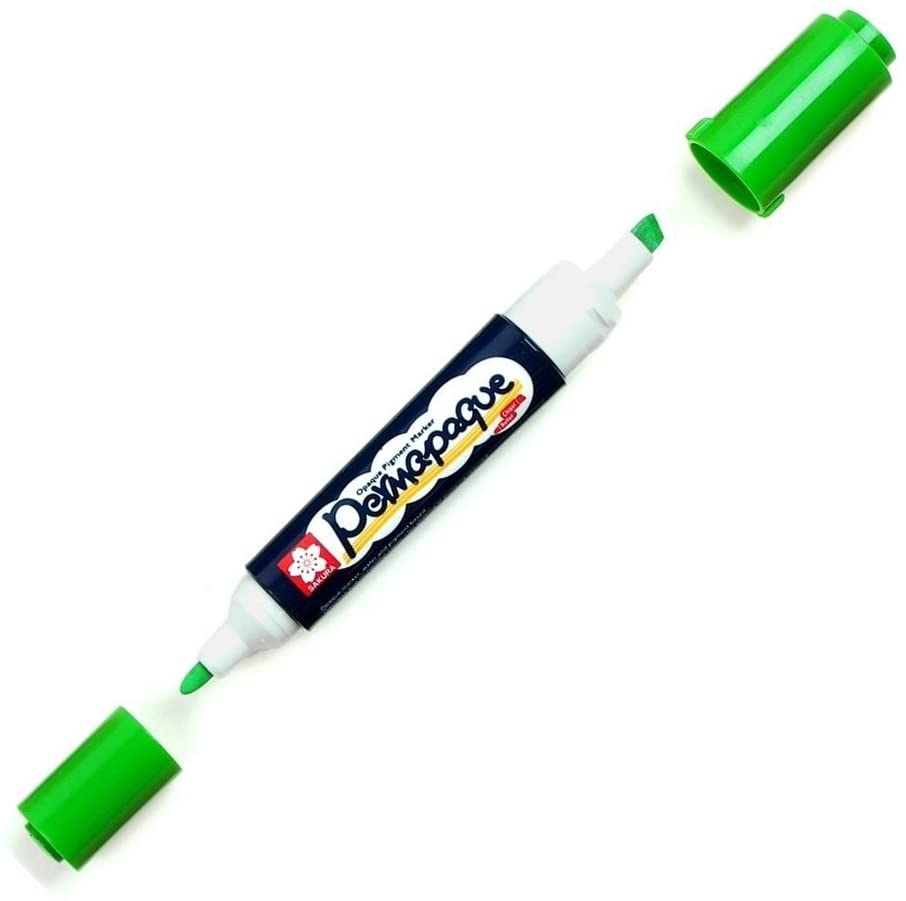 PEN TOUCH DOUBLE POINT YELLOW GREEN - Al Masam Stationery LLC Main image