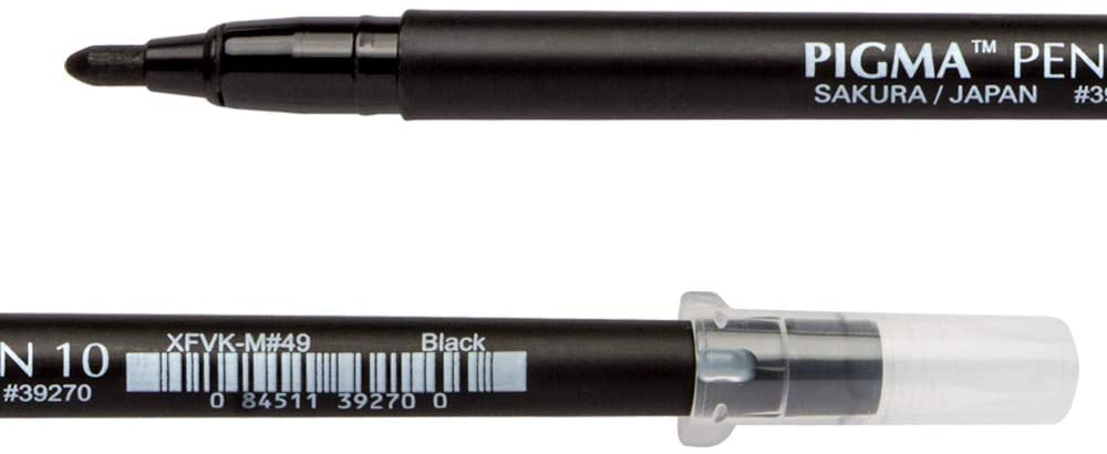 PIGMA SENSEI 10 PEN BLACK SAKURA 1.0MM BOLD TIP - BLACK - Al Masam Stationery LLC Main image