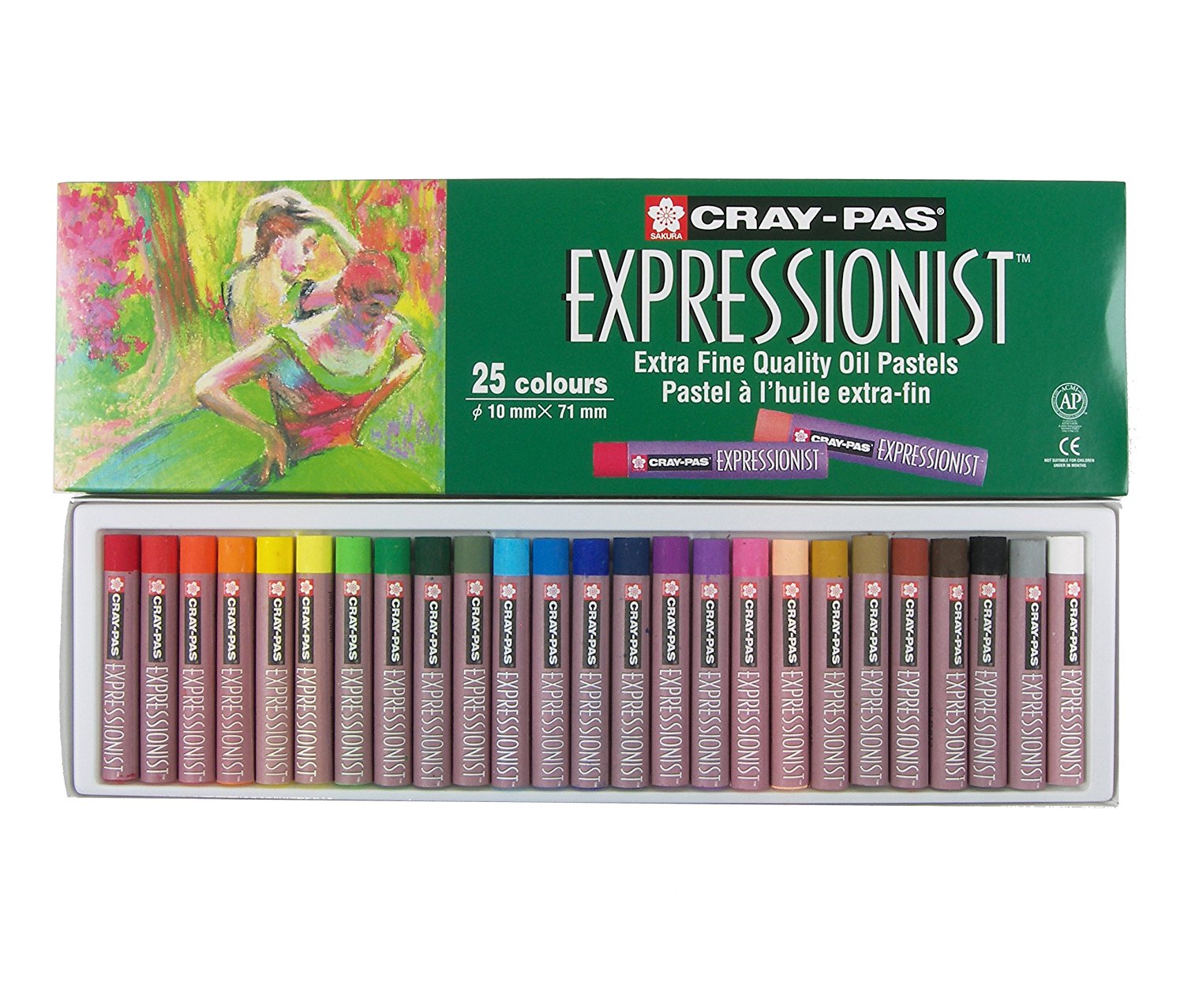 Sakura Cray-Pas (Oil Pastels) EXPRESSIONIST, 25 - COLOUR SET - Al Masam Stationery LLC Main image