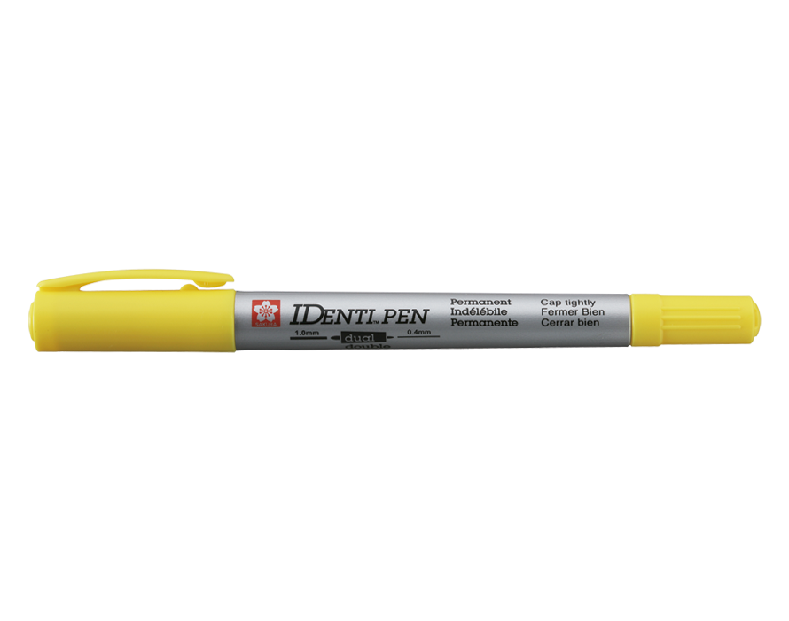 SAKURA IDENTI PEN TWIN POINT - YELLOW - Al Masam Stationery LLC Main image
