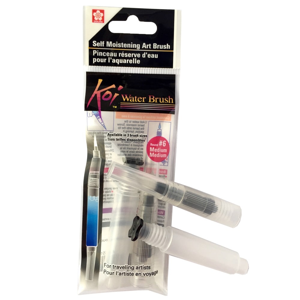 SAKURA KOI WATERCOLOUR BRUSH - MEDIUM - Al Masam Stationery LLC Main image
