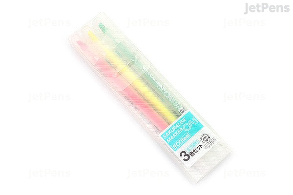 Sakura Line Marker OA1 Highlighter - 3 Color Set - Al Masam Stationery LLC Main image