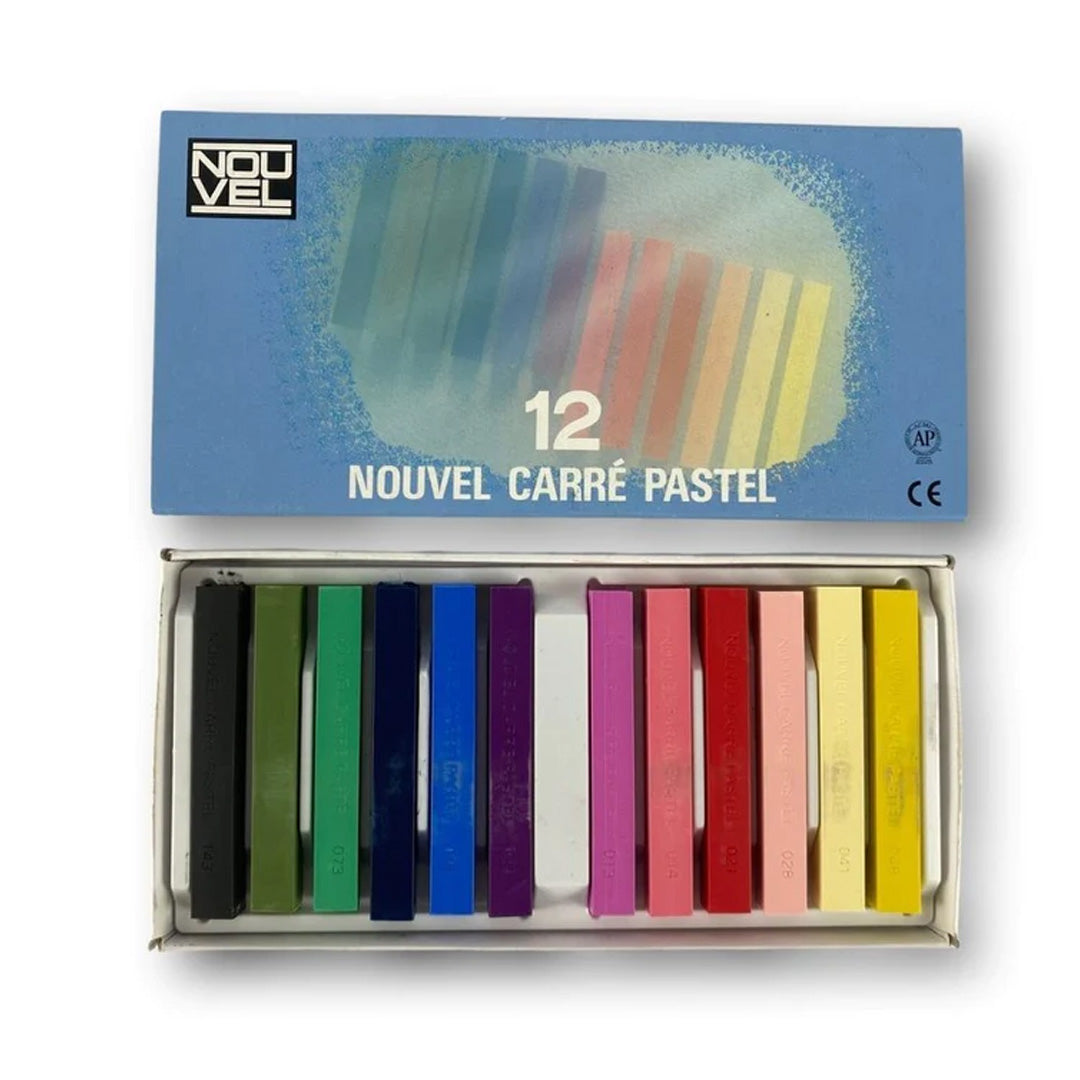 Sakura Nouvel Carre Pastels (Semi-hard) 12 - COLOUR SET - Al Masam Stationery LLC Main image