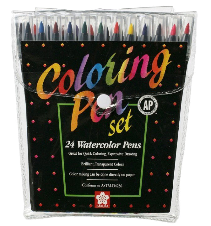 SAKURA WATER COLOUR COLOURING PEN - 24 - Al Masam Stationery LLC Main image