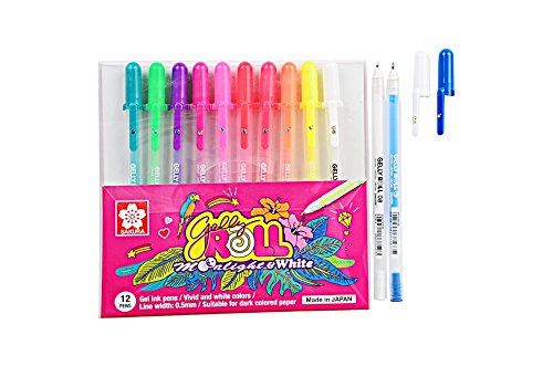 GELLY ROLL MOONLIGHT & WHITE 12-PENS SET - Al Masam Stationery LLC Main image