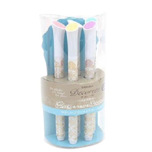 Sakura Decorese Gel Pen 0.6 mm Pastel Floral - Al Masam Stationery LLC Main image