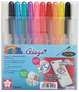 Sakura Gelly Roll | Glaze Colour Set | 12 Pens - Al Masam Stationery LLC Main image