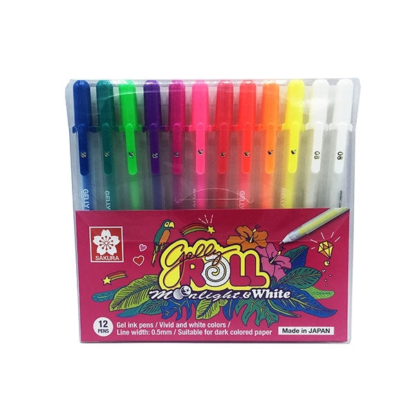 Sakura Gelly Roll Moonlight & White Pen Set of 12 - Al Masam Stationery LLC Main image