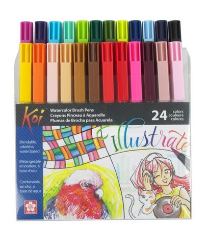SAKURA KOI WATERCOLOR BRUSH PENS - Al Masam Stationery LLC Main image