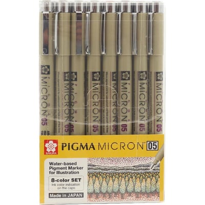 Sakura Pigma Micron Fine Line Pens Assorted Colors - Al Masam Stationery LLC Main image