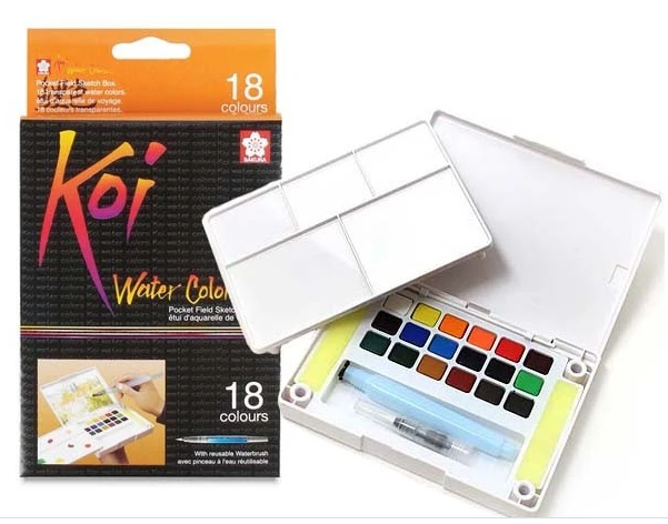 Sakura Koi Watercolor Pocket Field Sketch - Al Masam Stationery LLC Main image