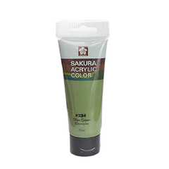 Sakura Acrylic Color Tube - Olive Green - Al Masam Stationery LLC