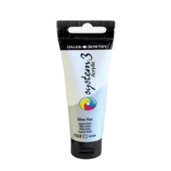 Daler Rowney System 3 Acrylic Paint 59ml Silver - Al Masam Stationery LLC